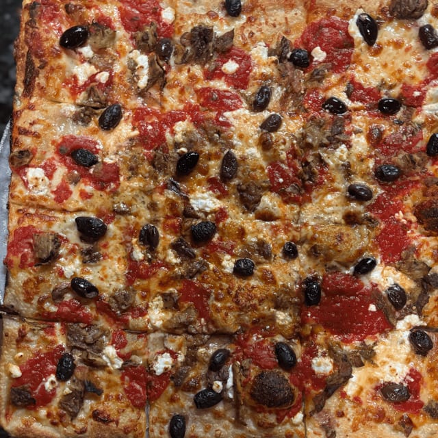 Grandma Madeleine Pizza.