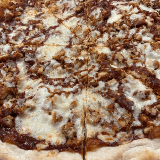 BBQ Chicken Pizza.